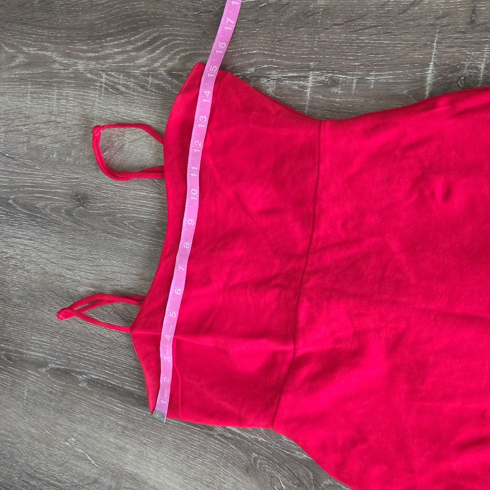 LULUs Spoonful of Sass Red Ruffled Bodycon Mini Dress Small - Picture 3 of 10